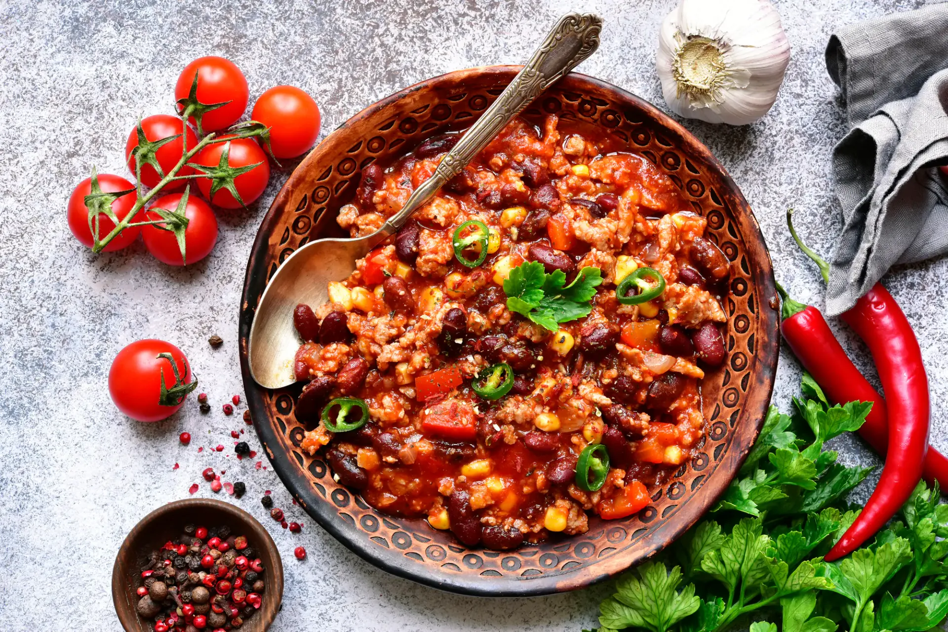 Chili sin Carne 🌽, tout maison  - La Foire 12 sept. apd 17h